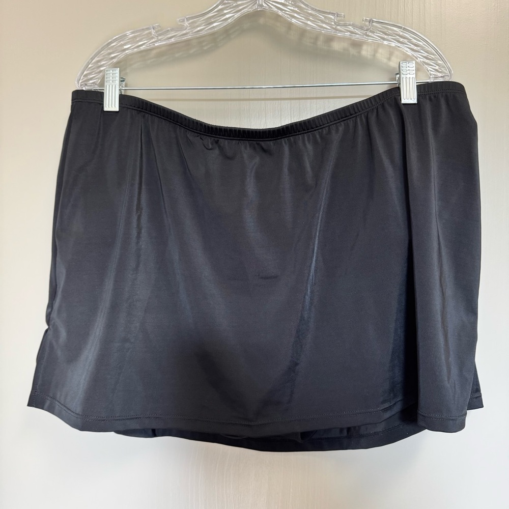 Swim by Cacique Black Swim Skirt Skirt Size 18